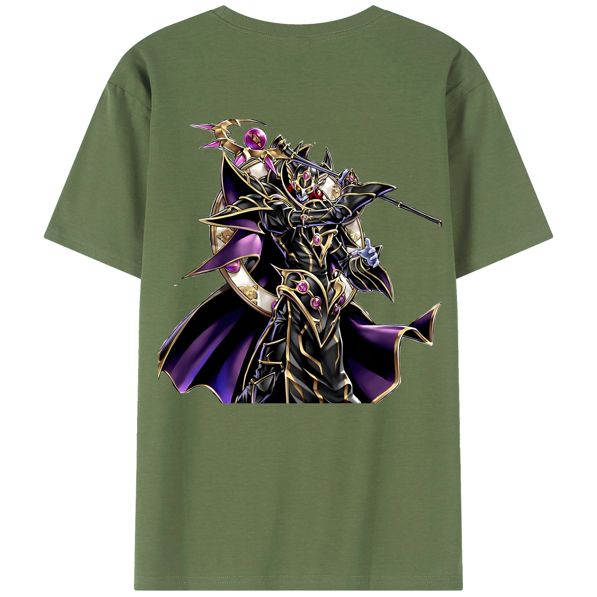 （画像用） 遊☆戯☆王 Yu-Gi-Oh! 綿100％ メンズ半袖Tシャツ（バックプリント） 通気性